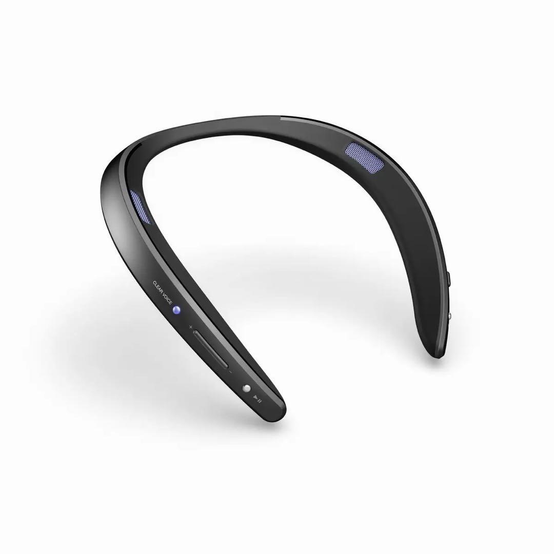 【新品未使用】SHARP ウェアラブル ネックスピーカー AN-SS2 ブラック