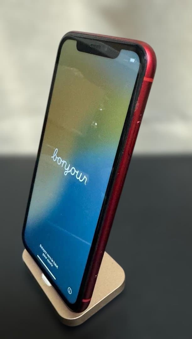 iPhone XR (PRODUCT)RED 64GB　充電スタンド等おまけあり