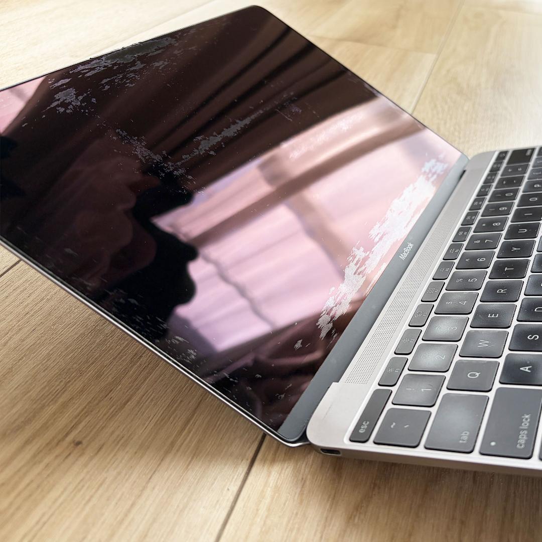 【ジャンク】MacBook12 2015 8GB/512GB USキー Sグレイ