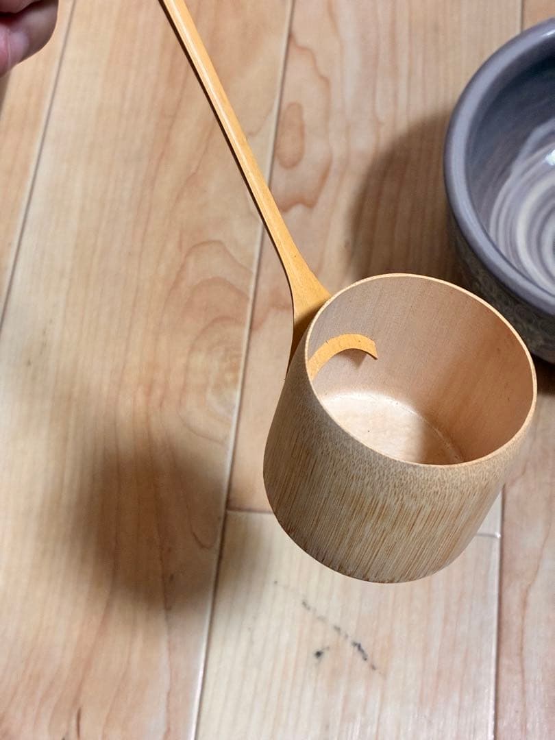 木製茶箱 4段収納 茶器付き