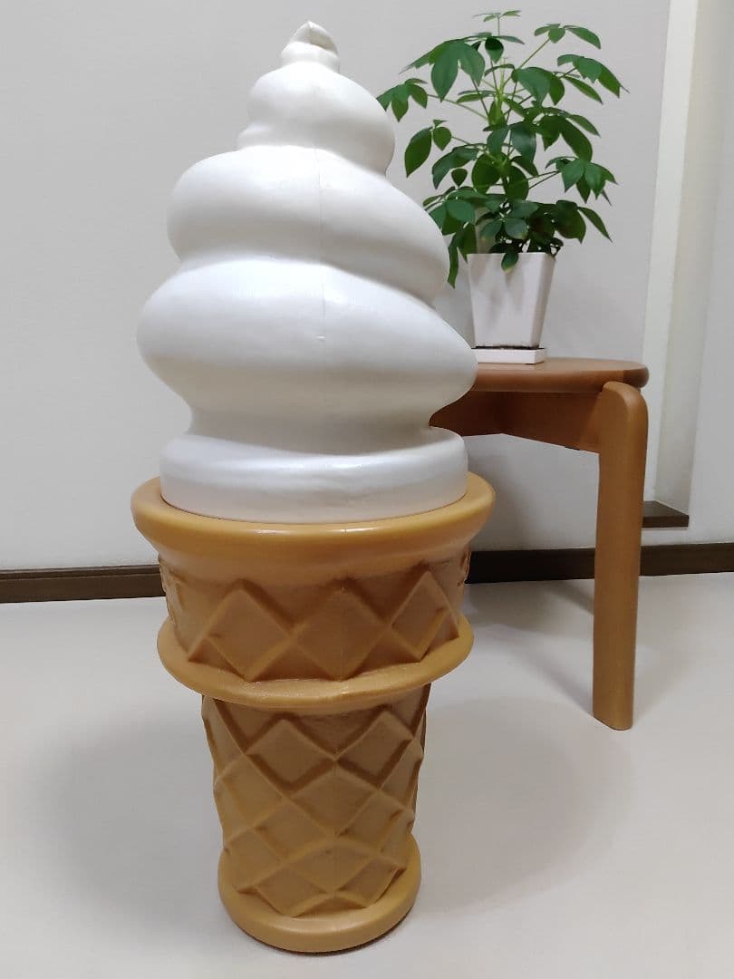 ソフトクリーム アイスクリーム 置物 看板 店舗什器 昭和レトロ