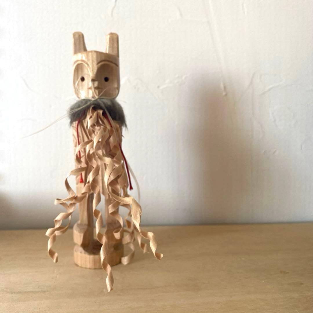 セワポロロ アイヌ 民芸品 木彫り お守り 魔除け 護符 北海道