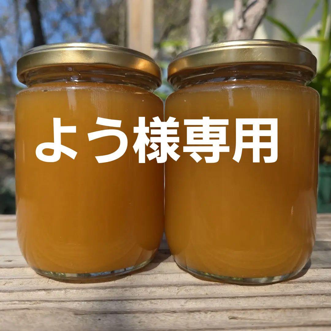 日本蜜蜂のはちみつ純粋天然生百花蜜300g×2本　やわらか結晶蜜