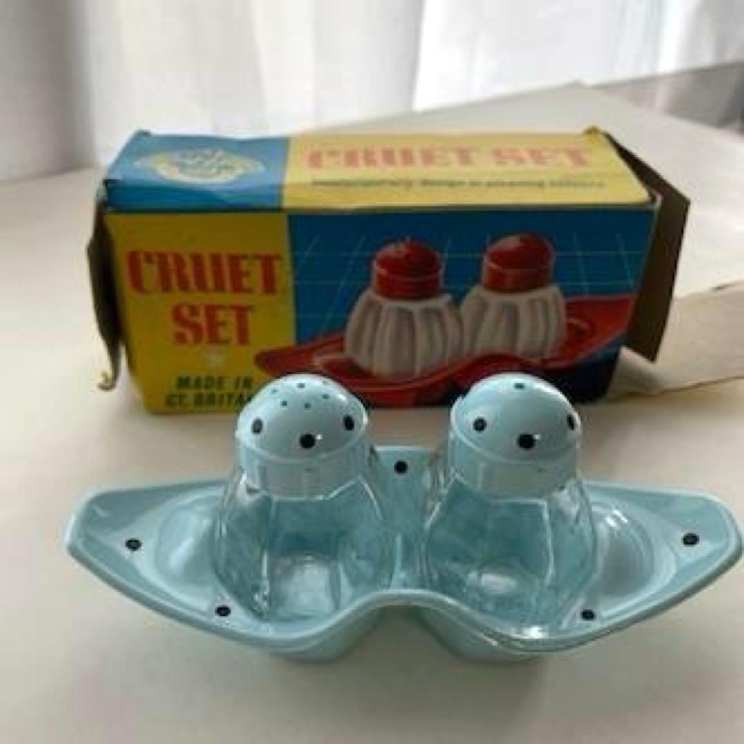 【イギリス購入】ヴィンテージ CRUET SET ソルト&ペッパーセット