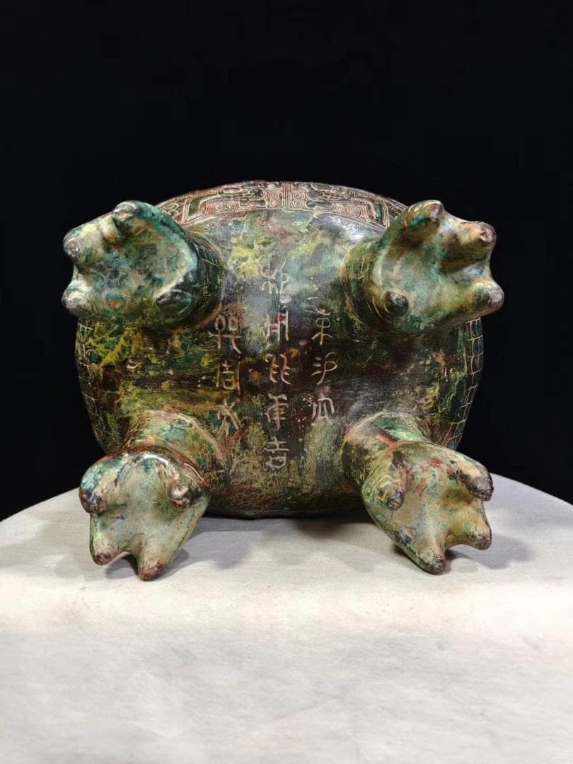 中国古美術品·旧蔵珍品·古青銅器·婦好鸮卤酒具·装酒器·文房置物·風水開運