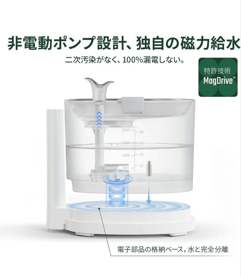 猫　コードレス　自動給水器　Ceerble　磁力給水