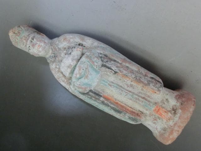 土人形■中国唐三彩置物祭具 12体 古い唐俑 古瓷器 古玩 時代物 骨董 希少■