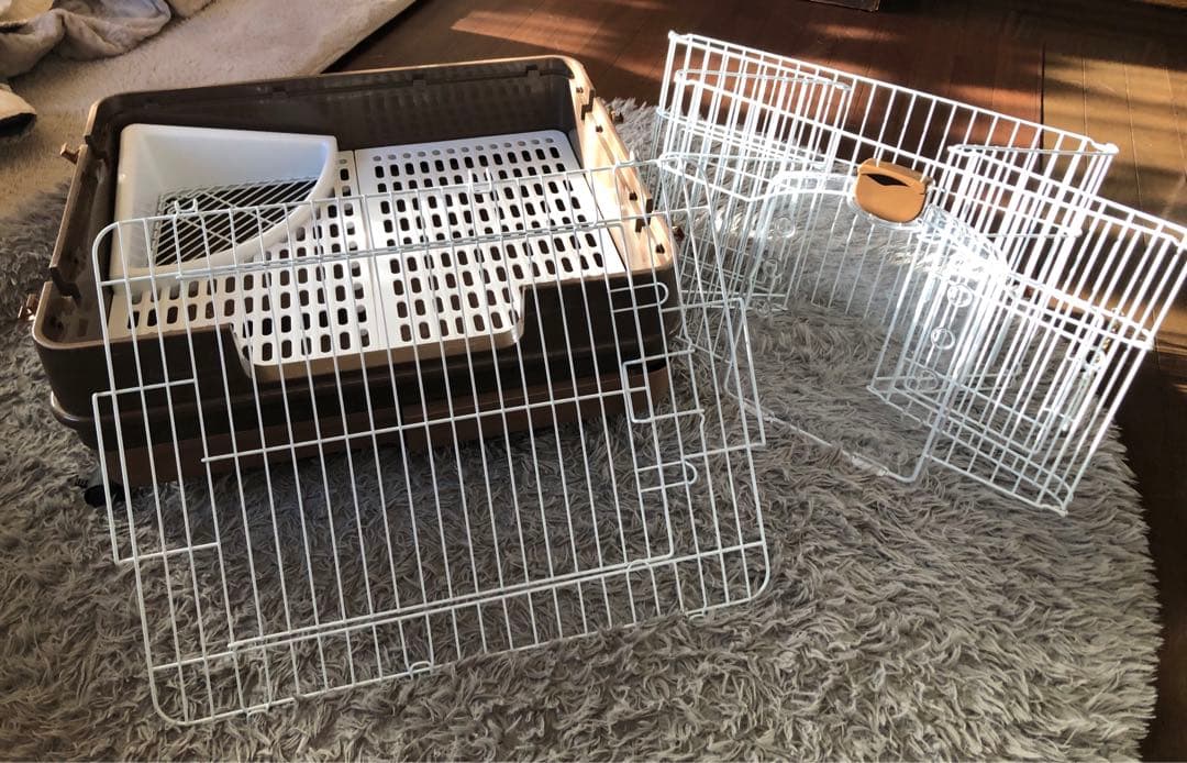 中型ケージ 透明扉付き 小動物用