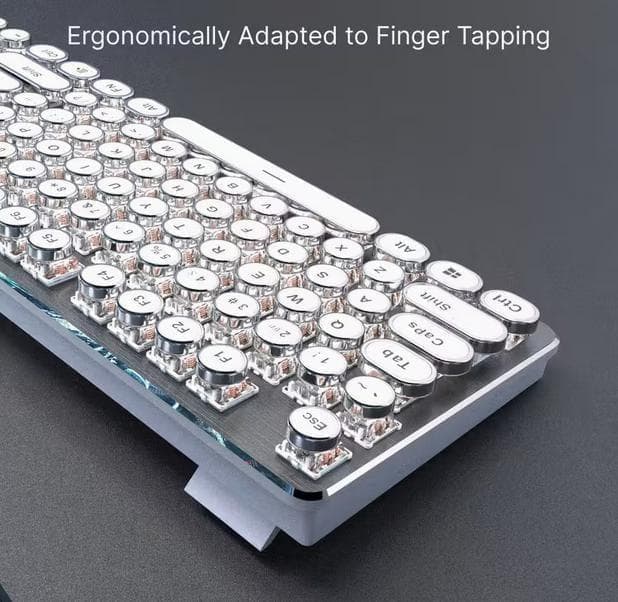 【新品 未使用品】パンクメカニカルゲーミングキーボードEWEADN 全金属パネル