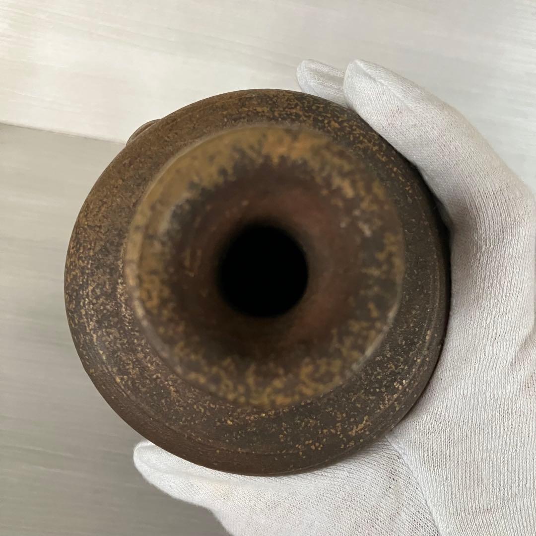 花入　花瓶　人形徳利　布袋徳利　窯印あり　縁起物　酒器　壺　一輪挿し　インテリア