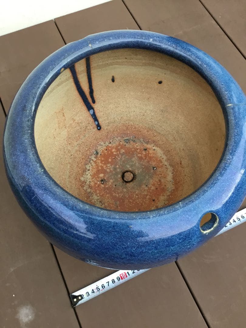 火鉢　メダカ鉢　鉢カバー　古民家　レトロ　昭和　当時　ジャンクガーデン　植木鉢