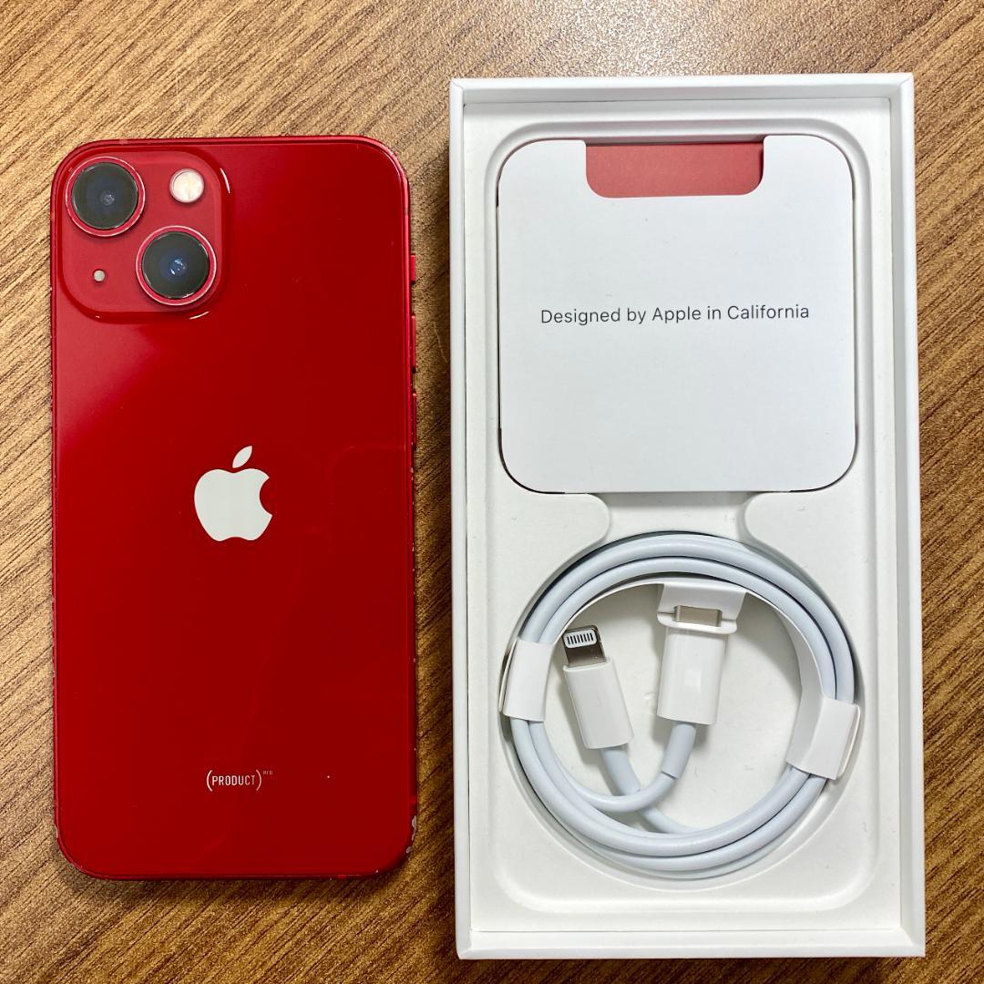 iPhone 13 mini 128GB レッド SIMフリー バッテリー76％