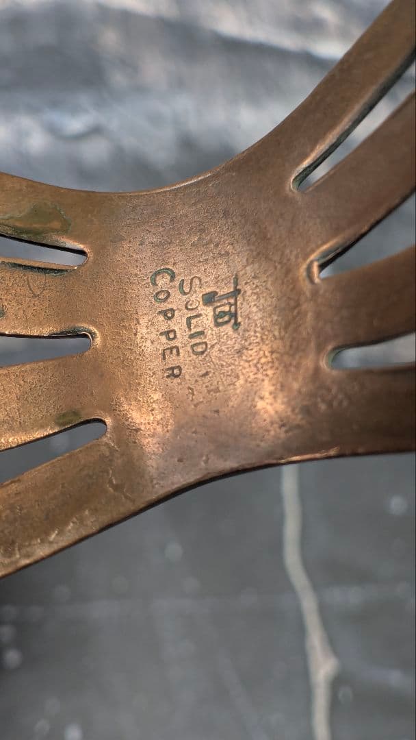 【希少 お値下げ開始】Vintage Solid Copper ブレスレット
