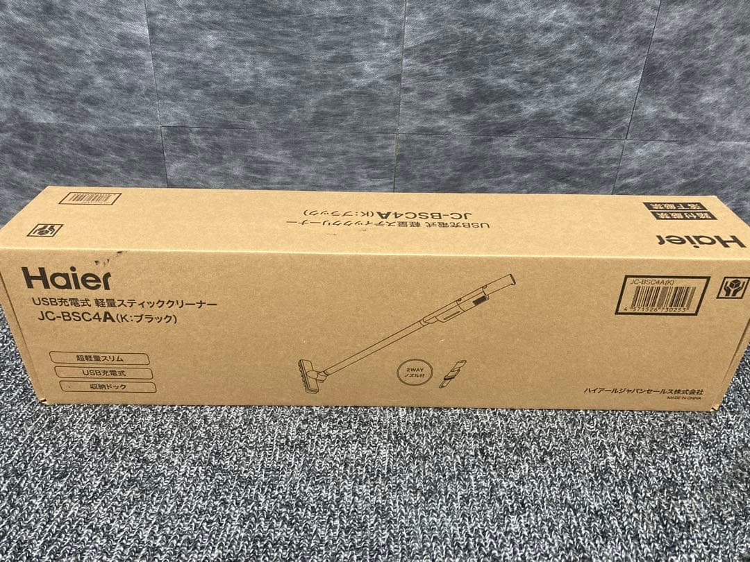 新品未使用　Haier JC-BSC4A スティッククリーナー ブラック