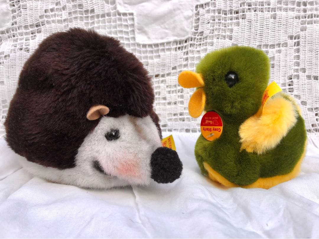 Steiff アヒルとハリネズミ ぬいぐるみセット