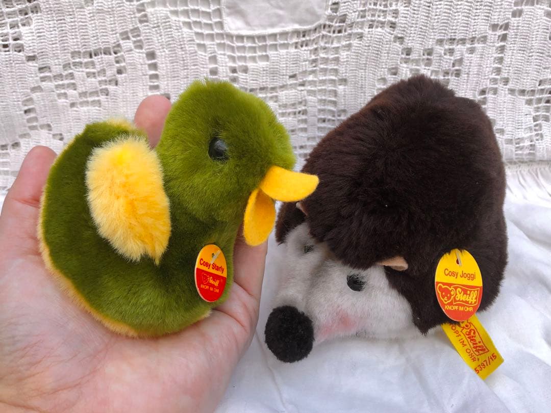 Steiff アヒルとハリネズミ ぬいぐるみセット
