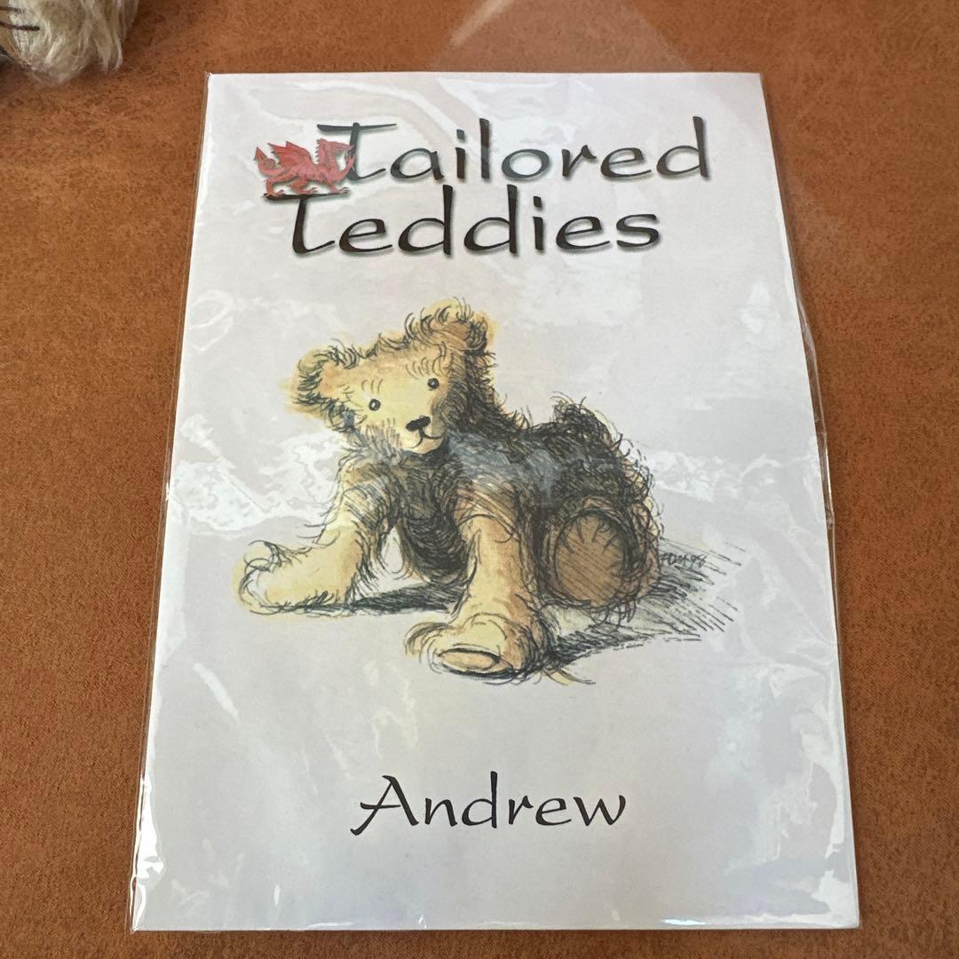 希少 Tailored Teddies アーティストベア Andrew タグ付