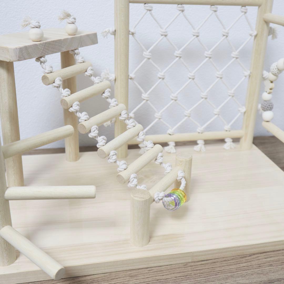 ことりのあそびば　らせんタイプ　文鳥　インコ　おもちゃ　バードアスレチック