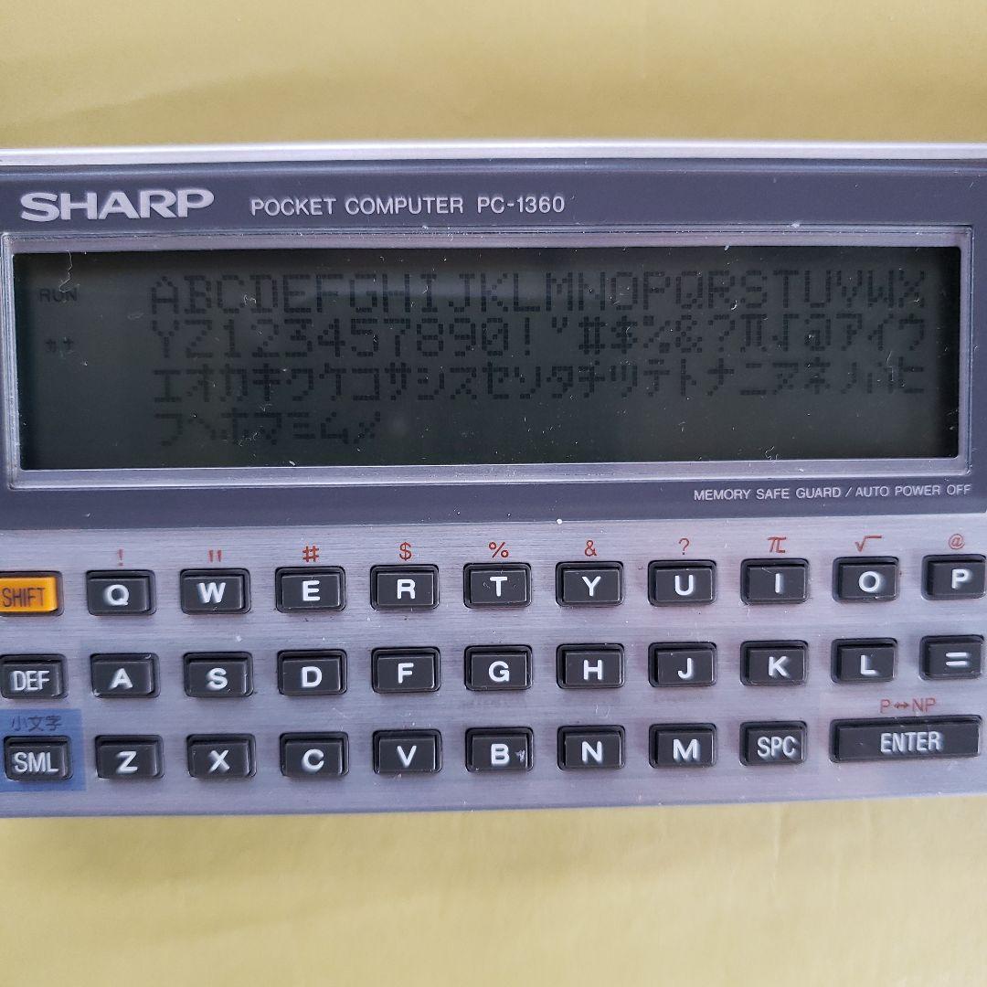 【希少・美品】SHARP ポケットコンピュータ PC-1360 RAMカード2枚