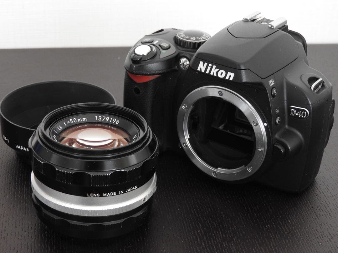 Nikon D40 50mm f1.4 単焦点オールドレンズセット 動作確認済み