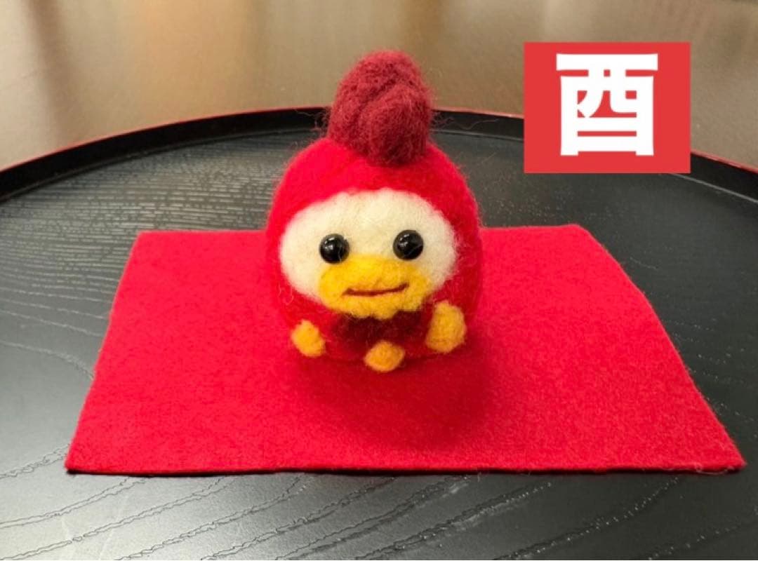 干支ダルマの置物飾り【十二支セット】（羊毛フェルトハンドメイド）