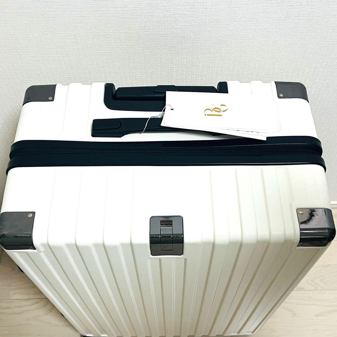 残り1点⭐️ スーツケース　大型　キャリーケース　軽量　白　ホワイト　旅行　海外