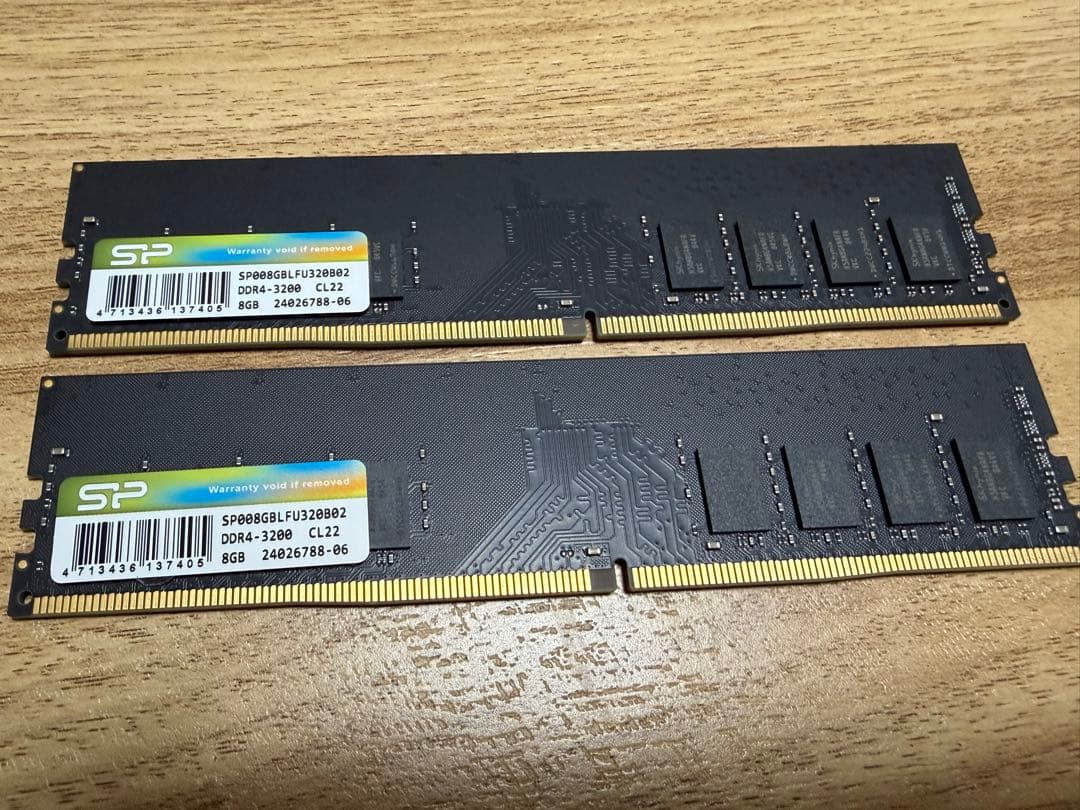 SP DDR4-3200 16GB (8GB x 2) メモリー