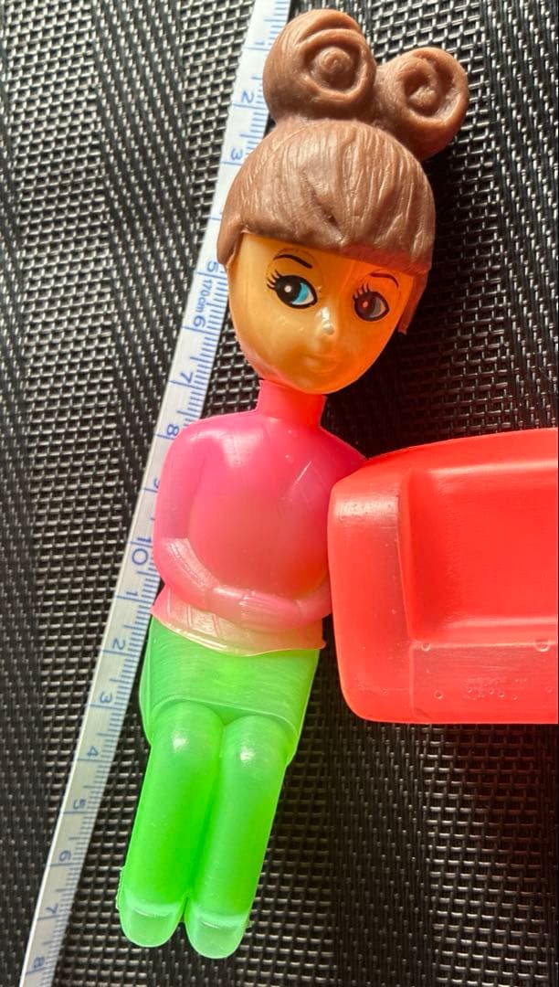 パーマ屋さんごっこ　昭和の玩具　デッドストック　ソフビ 三浦トーイ