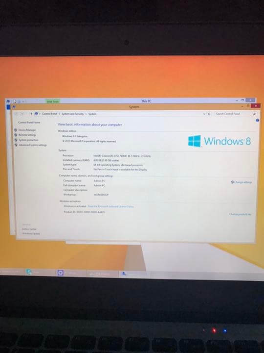 AmericanMegatrends ノートパソコンWindows 8