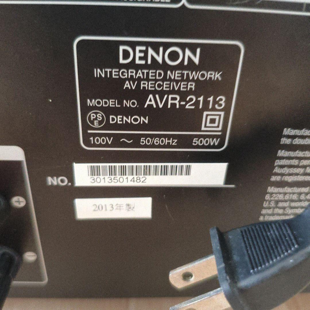 DENON 7.1chAVアンプ AVR-2113-K ブラック