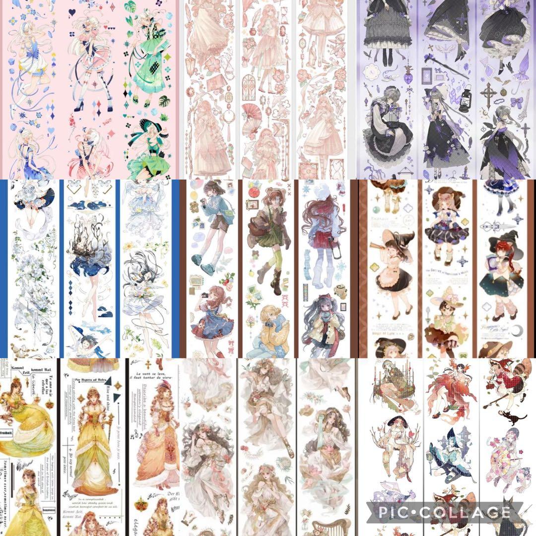 海外マステ　人物マステ　おすそ分け　まとめ売り　50ループ