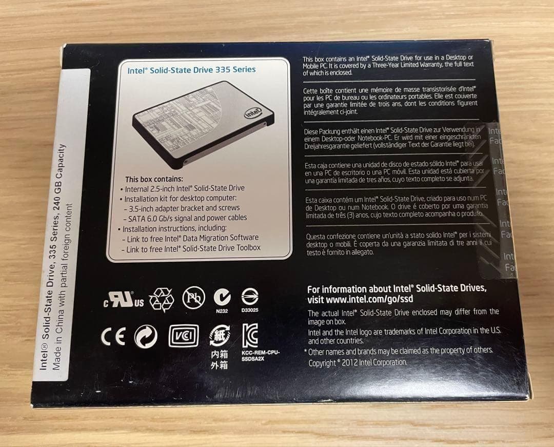 【新品未使用】インテル SSD 335 Series 240GB