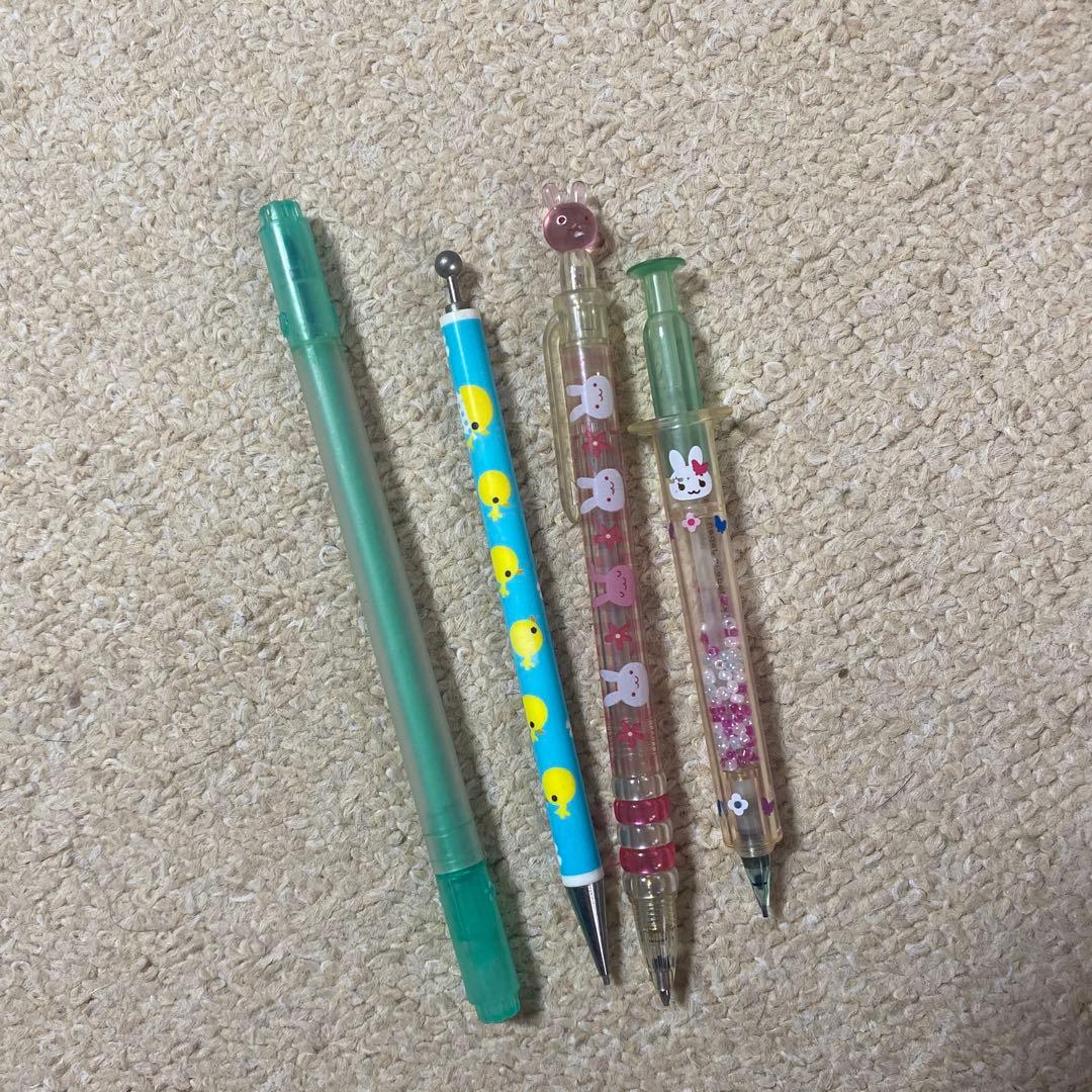 平成レトロ 文房具 シャープペンシルセット カラーペン