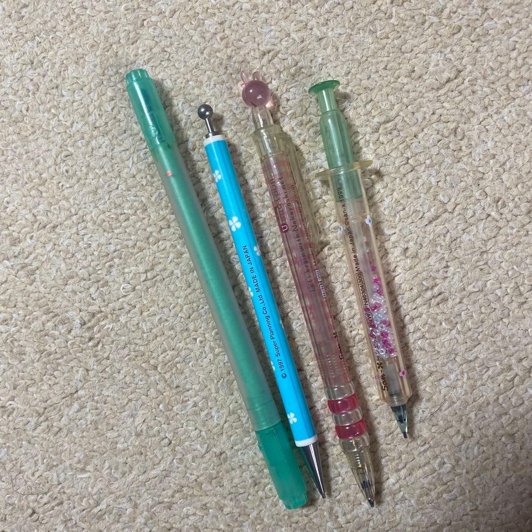 平成レトロ 文房具 シャープペンシルセット カラーペン