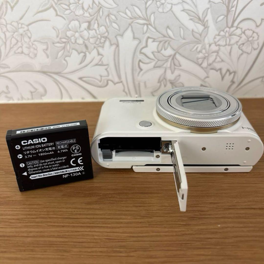 【美品】CASIO EX-ZR4100 自撮り 超広角19mm ホワイト