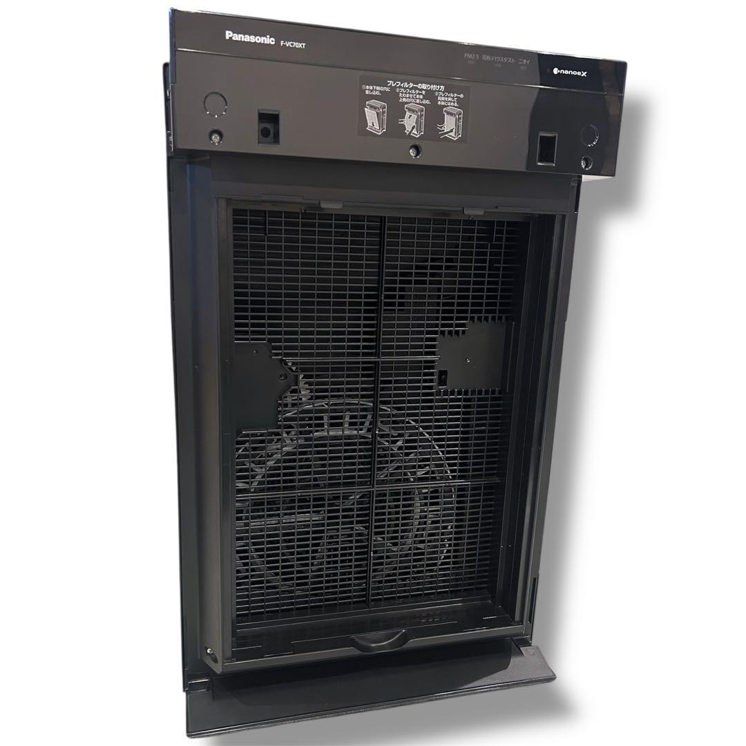 美品✨新品フィルタ付✨Panasonic 加湿空気清浄機 F-VC70XT 木目