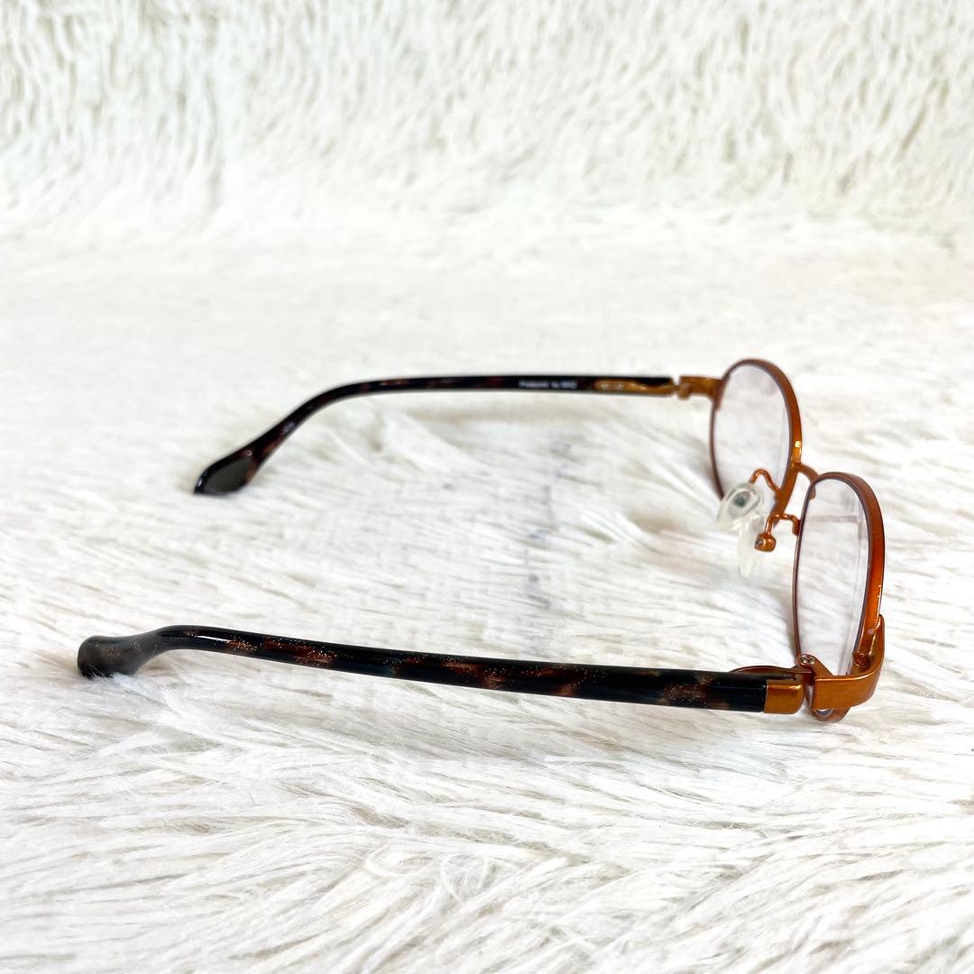 極美品　eyebrella　EB-24　ブルーライトカット　度無し　オレンジ