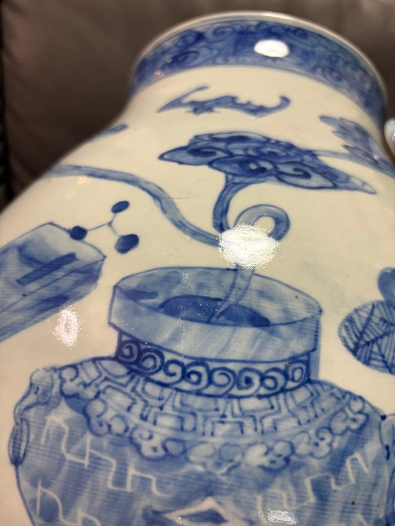 シカ壺　置物