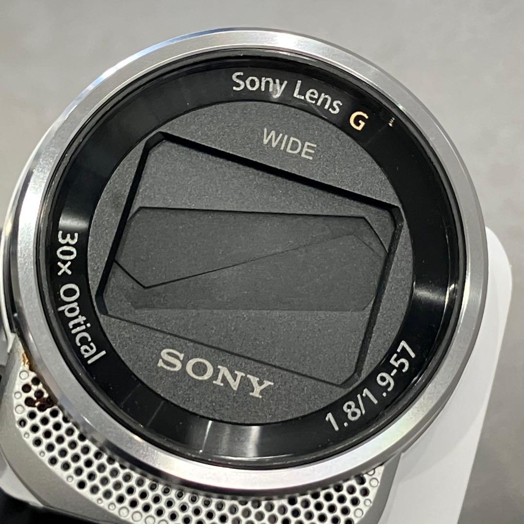 通電未確認 Sony HDR-PJ680ハンディカム ビデオカメラ 白本体