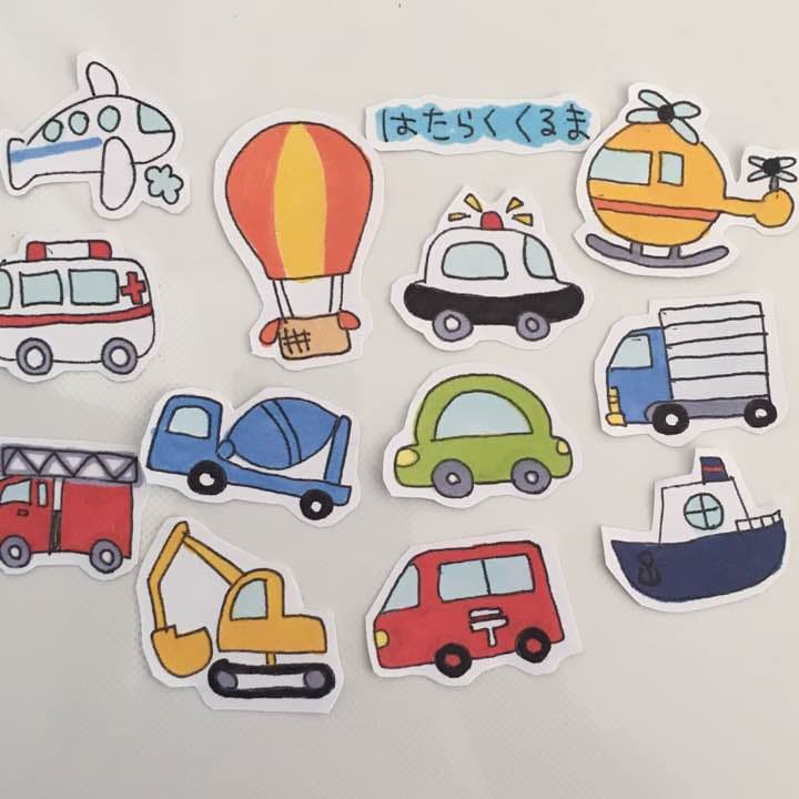 こ.はたらくくるまシール 確認用