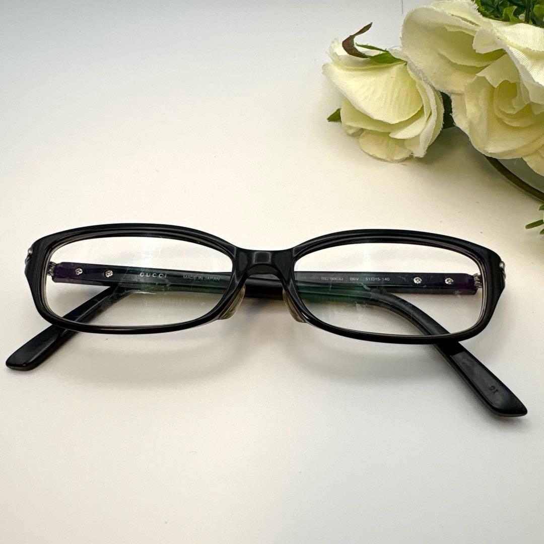 GUCCI ❣️グッチ 51 15-140 度入り メガネ めがね 眼鏡 ブラック