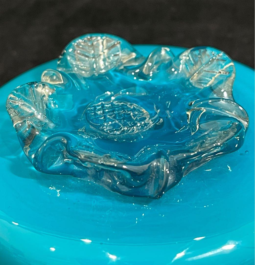 s180bカ　アンティーク　ガラス　氷コップ