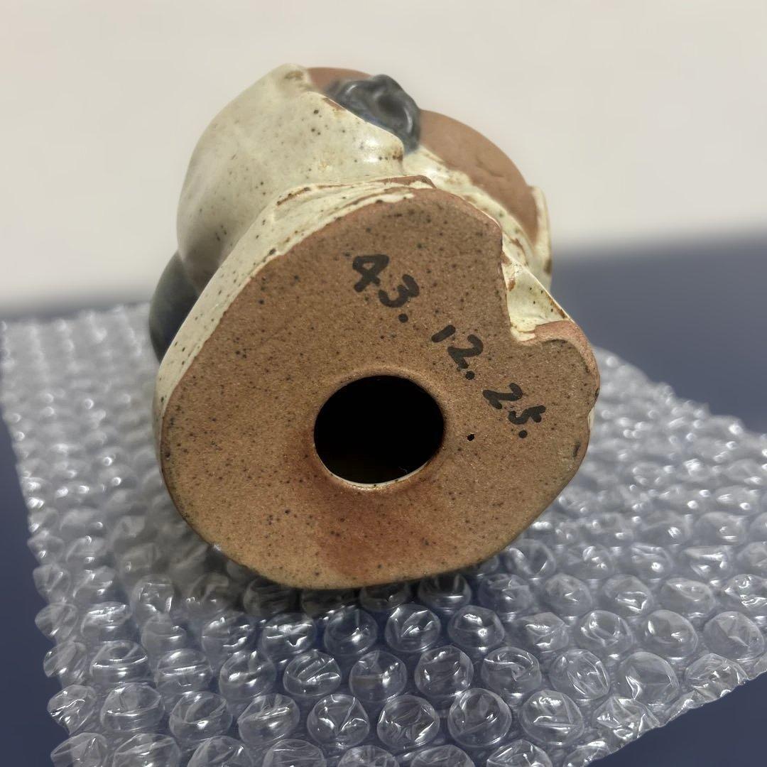 七福神の一神 「布袋様」の陶器製の置物　九谷焼　14cm アンティーク