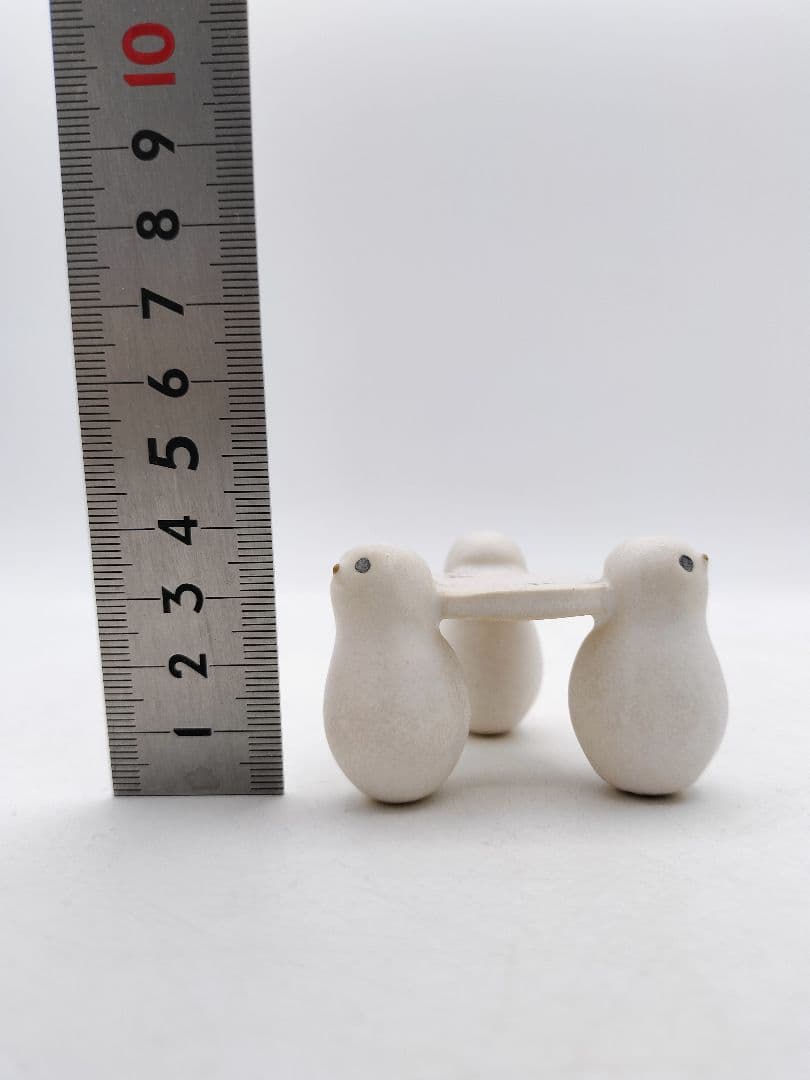 d200【未使用品】 蓋置 雪だるま 今岡三四郎 木箱 茶道具