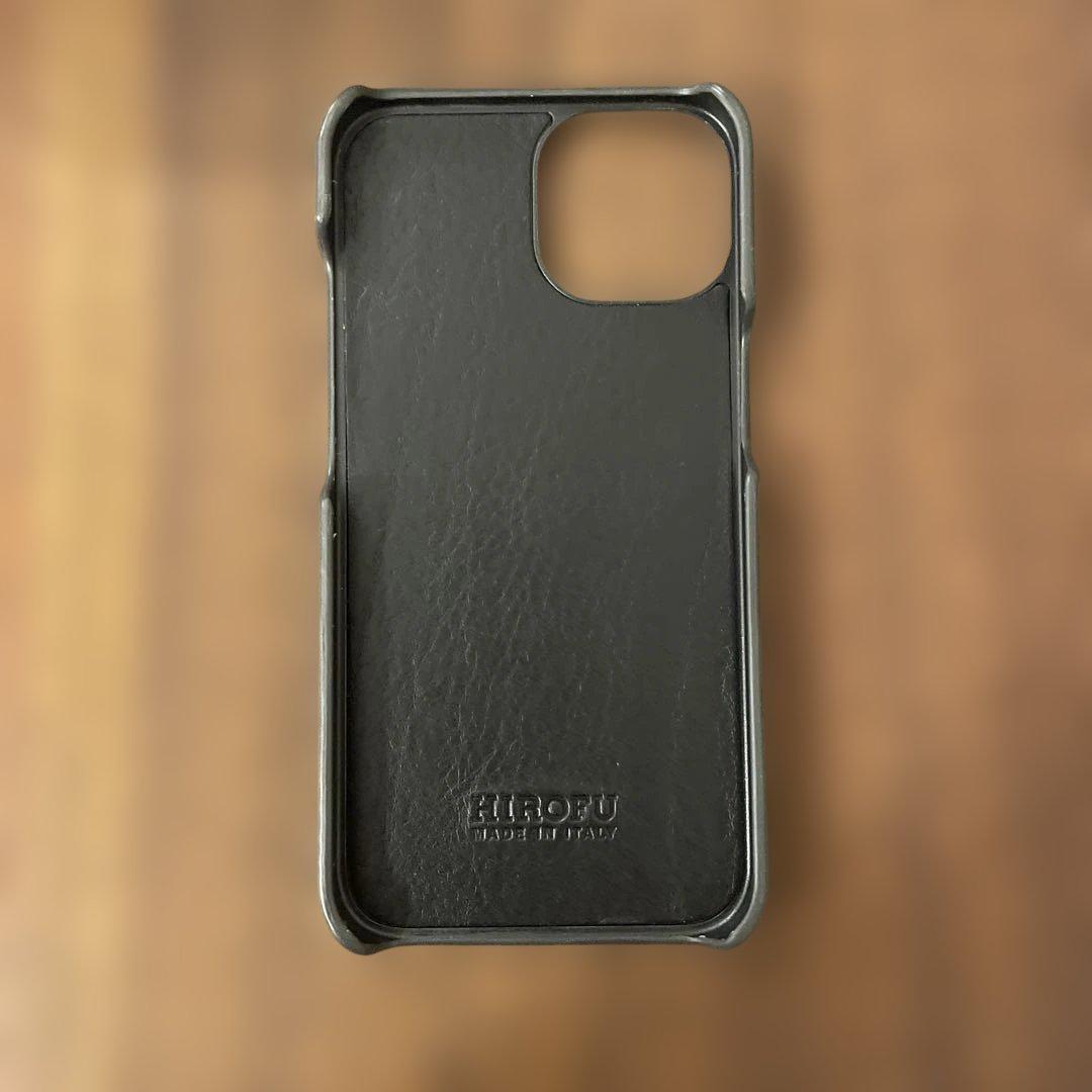 HIROFU シルバー レザー iPhone13ケース