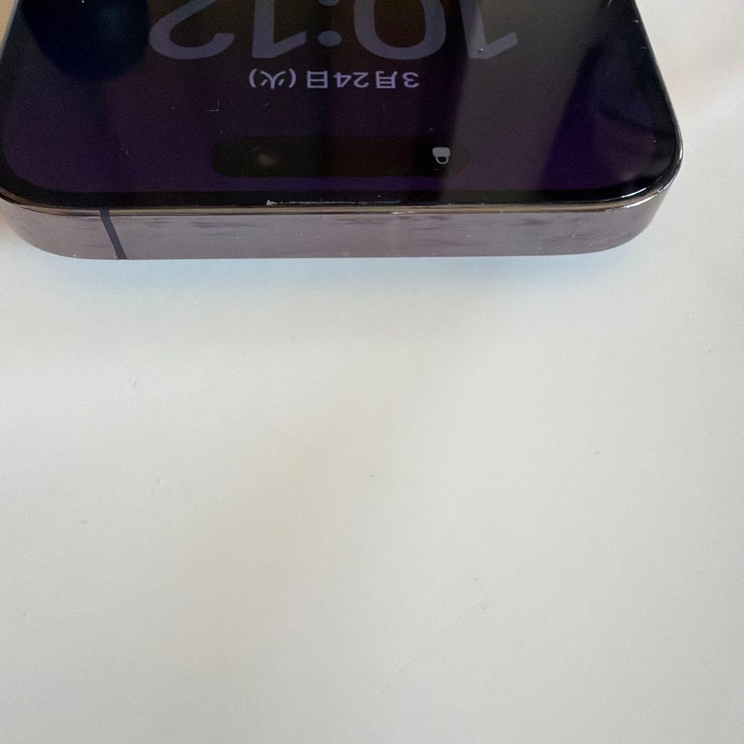 iPhone14 ProMax 128GB パープル SIMフリー背面割れ