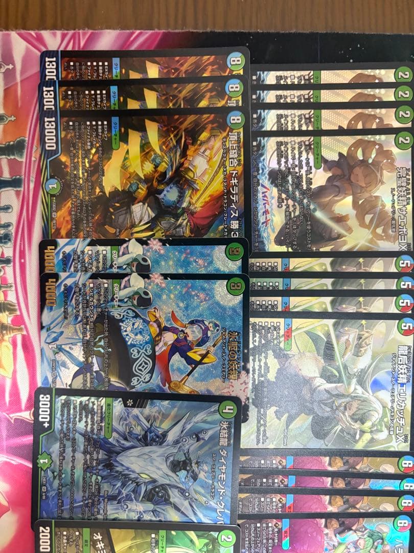 デュエマ　スノーフェアリーデッキ　改造パーツ付き