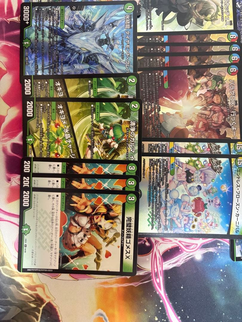 デュエマ　スノーフェアリーデッキ　改造パーツ付き