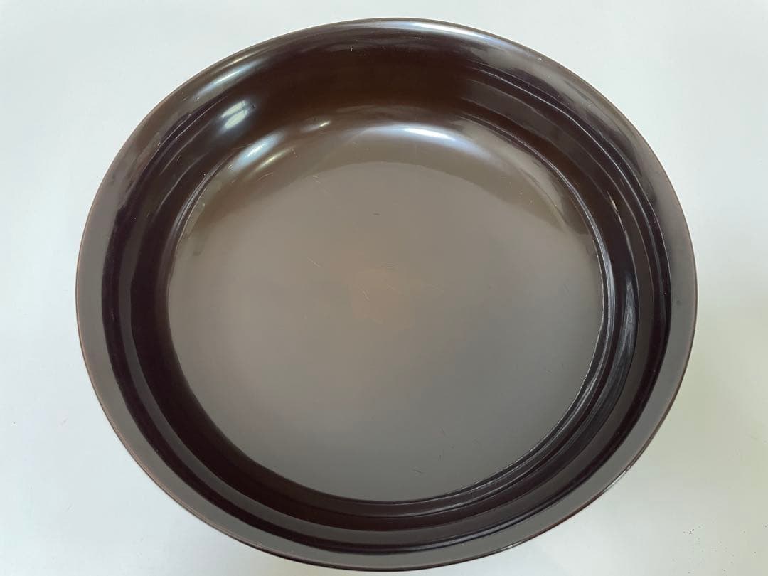 【現状品】黒漆器 金彩 山水 馬 柄 菓子器 蓋付き 内黒塗 割烹 アンティーク