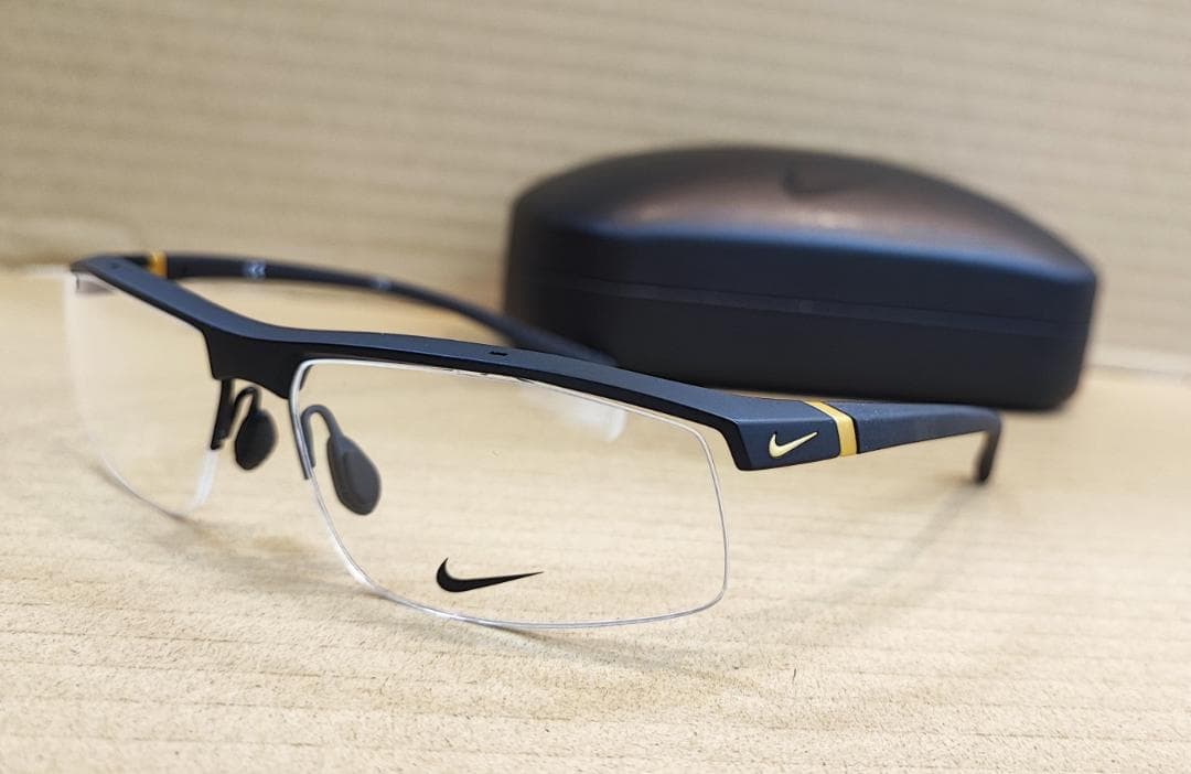 NIKE スポーツ用メガネ ブラック/ゴールド VORTEX ボルテックス